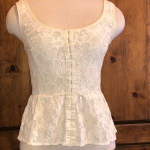 Cream Colored Lace Camisole